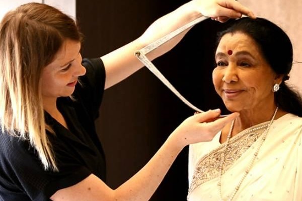 Asha Bhosle in wax