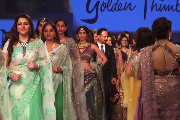 Bollywood Fashionistas walk the ramp