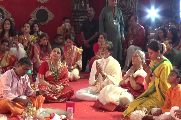Bollywood celebrities at Durga Puja festivities