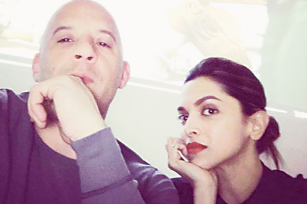 Deepika with Vin Diesel