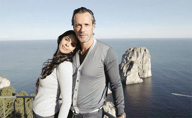 Mallika with French BF