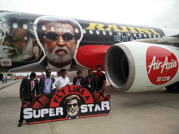 Now, a jet dons Rajinikanth`s