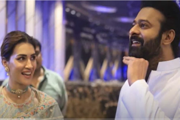 Prabhas, Kriti at ADIPURUSH trailer screening in Hyderabad